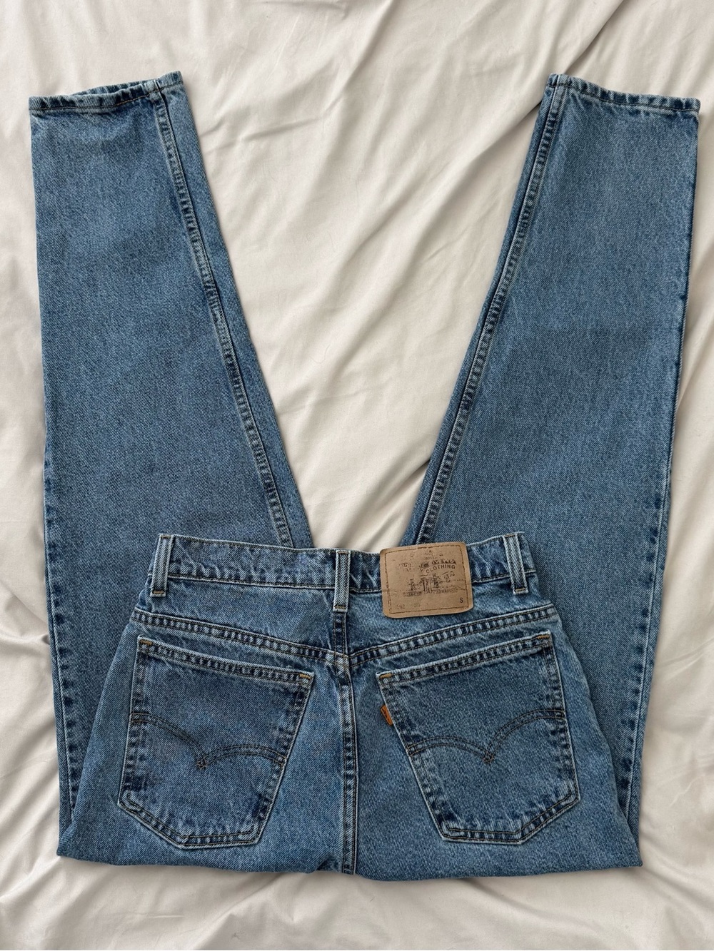 VTG Levis 921 90s USA Orange Tab Jeans Womens Medium Wash Casual Everyday 27x28